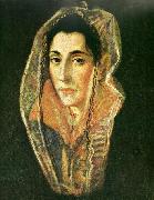 El Greco a lady oil painting artist